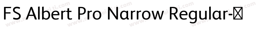 FS Albert Pro Narrow Regular字体转换